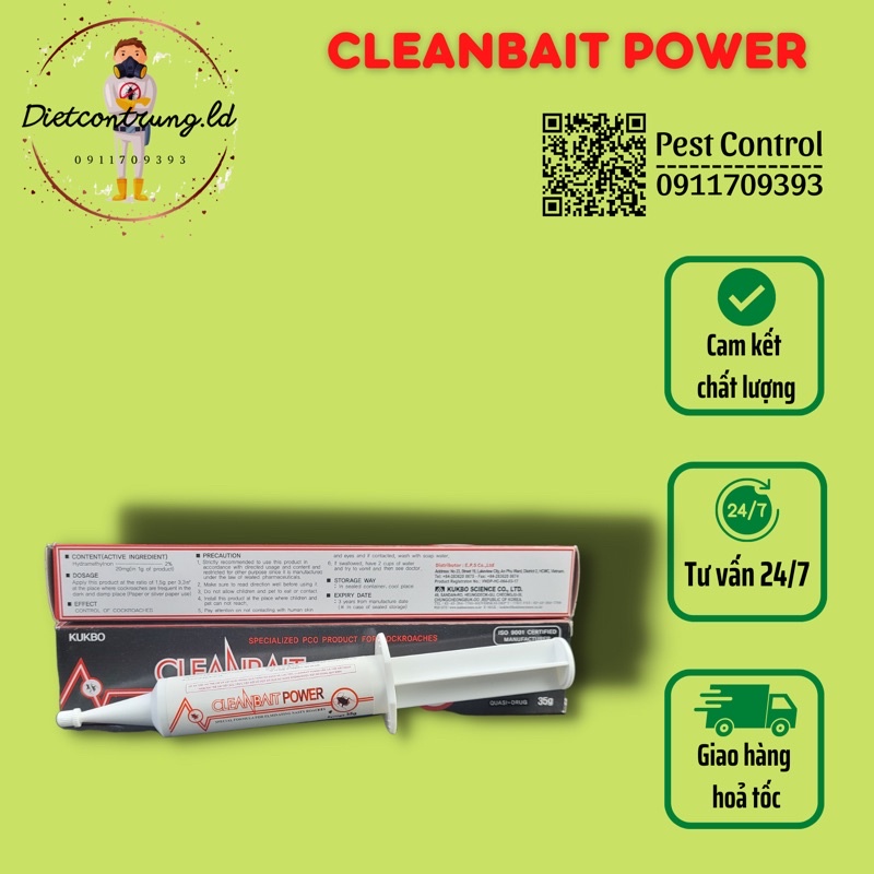 Thuốc diệt gián sinh học CleanBait Power 35g