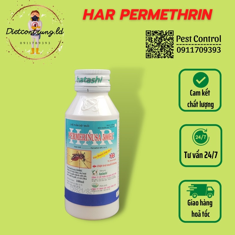 Thuốc diệt muỗi Har Permerinusa 500Ec - chai 100ml